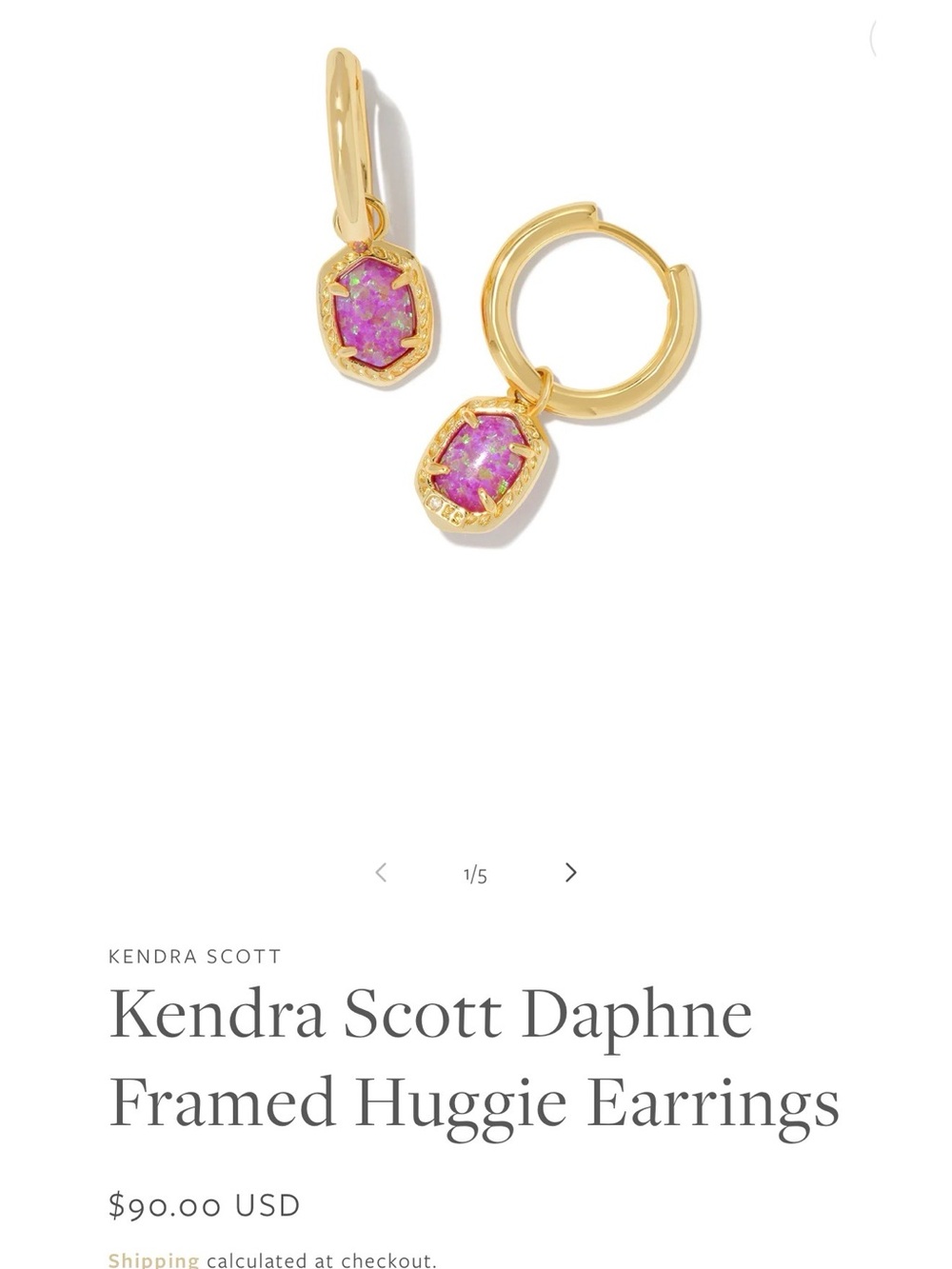 Elegant Gold and Pink Opal Earrings